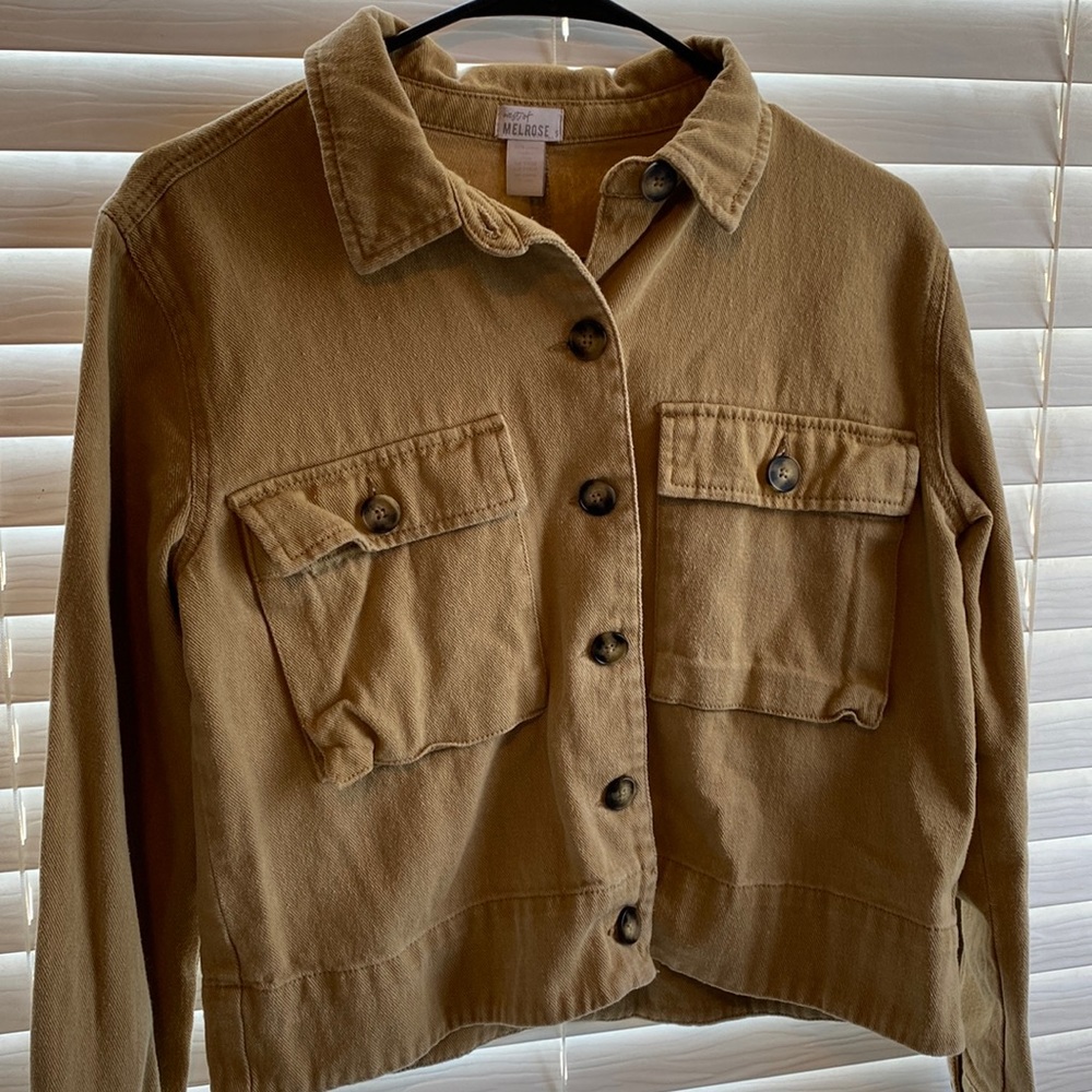 TILLYS brown button up jacket